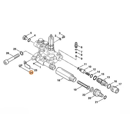 Stihl  Śruba samonacinająca gwint M5x10 9039 488 0957